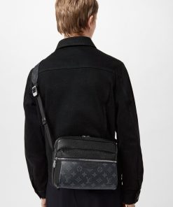 Uomo Louis Vuitton Icone Monogram | Borsa Messenger Outdoor Nero