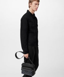 Uomo Louis Vuitton Icone Monogram | Borsa Messenger Outdoor Nero