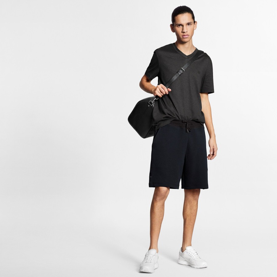 Uomo Louis Vuitton Pantaloni | Shorts Double Face Noir