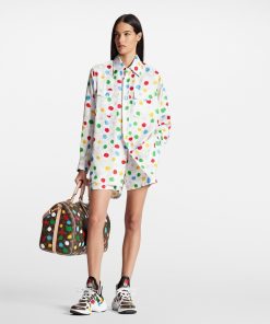 Donna Louis Vuitton Gonne E Shorts | Lv X Yk Shorts Morbidi Con Motivo Painted Dots