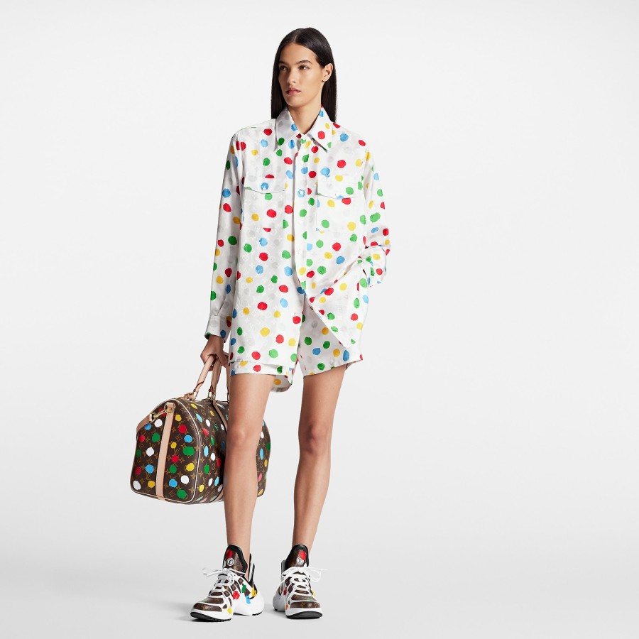 Donna Louis Vuitton Gonne E Shorts | Lv X Yk Shorts Morbidi Con Motivo Painted Dots