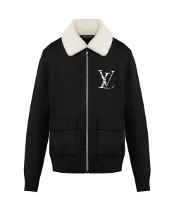 Uomo Louis Vuitton Capispalla E Cappotti | Giubbotto In Lana Con Colletto In Shearling