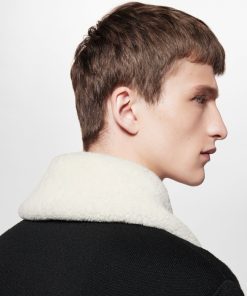 Uomo Louis Vuitton Capispalla E Cappotti | Giubbotto In Lana Con Colletto In Shearling