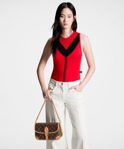 Donna Louis Vuitton Maglieria | Top Sportivo Con Dettagli In Rete