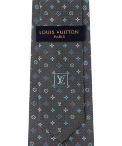 Uomo Louis Vuitton Cravatte E Fazzoletti Da Taschino | Cravatta Monogram Embraced Anthracite