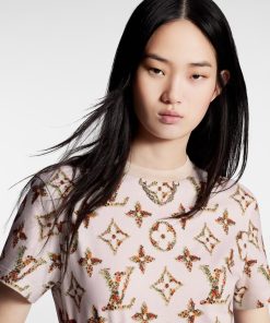 Donna Louis Vuitton Camicie E T-Shirt | T-Shirt Con Motivo Monogram A Fiori