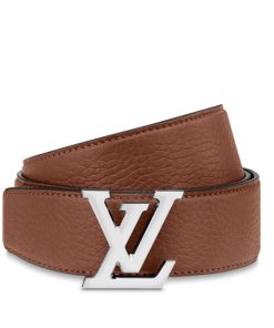 Uomo Louis Vuitton Cinture | Cintura Lv Heritage 35 Mm Reversibile Cognac