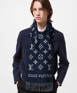 Uomo Louis Vuitton Sciarpe | Sciarpa All About Mng Blu Marine