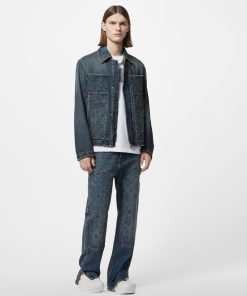 Uomo Louis Vuitton Capispalla E Cappotti | Giacca In Denim In Stile Workwear