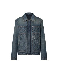 Uomo Louis Vuitton Capispalla E Cappotti | Giacca In Denim In Stile Workwear