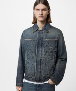 Uomo Louis Vuitton Capispalla E Cappotti | Giacca In Denim In Stile Workwear