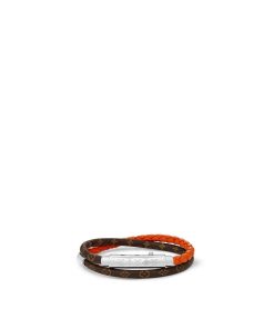 Uomo Louis Vuitton Bracciali | Bracciale Mng Double Spin Marrone