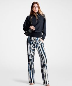 Donna Louis Vuitton Pantaloni | Pantaloni Con Motivo Animalier In Paillettes