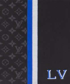 Uomo Louis Vuitton Sciarpe | Sciarpa Lv Varsity Nero