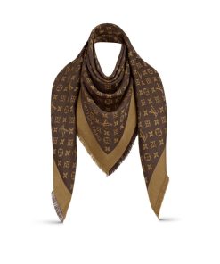 Donna Louis Vuitton Scialli E Stole | Scialle Monogram Denim Marrone