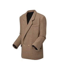 Donna Louis Vuitton Cappotti E Giacche | Blazer Doppiopetto Con Fantasia Principe Di Galles