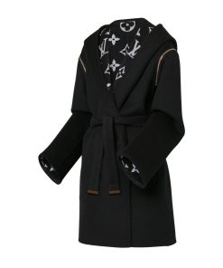 Donna Louis Vuitton Cappotti E Giacche | Cappotto A Vestaglia Reversibile Con Cappuccio E Zip Sulle Maniche