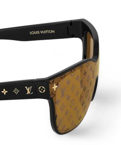 Donna Louis Vuitton Occhiali Da Sole | Occhiali Da Sole Lv Shadow Square Black