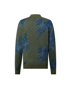 Uomo Louis Vuitton Maglieria E Felpe | Polo A Maniche Lunghe In Maglia Con Motivo Monogram