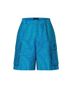 Uomo Louis Vuitton Pantaloni | Lv X Yk Shorts Cargo Con Motivo Pumpkin All-Over