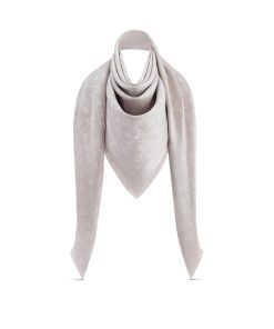 Donna Louis Vuitton Scialli E Stole | Scialle Monogram Classic Grigio Perla