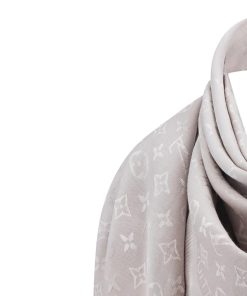 Donna Louis Vuitton Scialli E Stole | Scialle Monogram Classic Grigio Perla