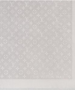 Donna Louis Vuitton Scialli E Stole | Scialle Monogram Classic Grigio Perla