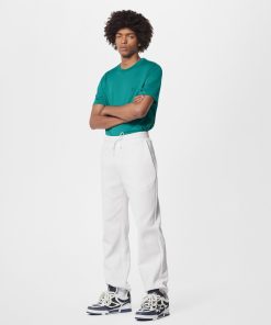 Uomo Louis Vuitton Pantaloni | Pantaloni Da Jogging In Pile Con Motivo Monogram Lvse Blanc Lait