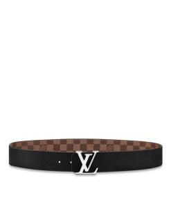 Uomo Louis Vuitton Cinture | Cintura Lv Initiales 40 Mm Reversibile Marrone