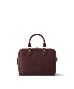 Donna Louis Vuitton Selezione Di Borse In Pelle | Speedy Bandouliere 25 Vinaccia