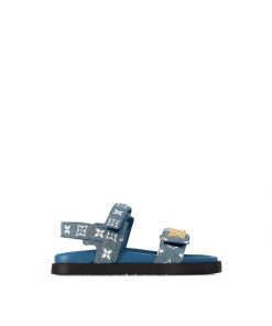 Donna Louis Vuitton Sandali E Espadrillas | Sandalo Basso Lv Sunset Bleu Clair