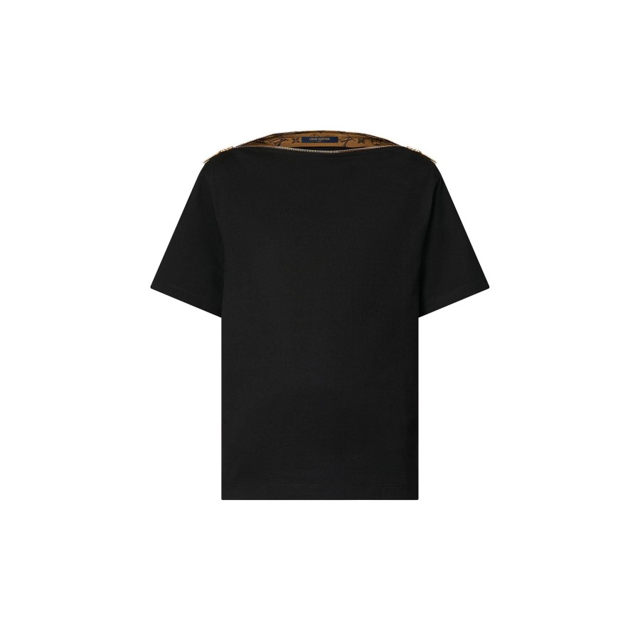 Donna Louis Vuitton Camicie E T-Shirt | T-Shirt Con Scollo A Barchetta E Zip