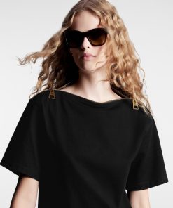 Donna Louis Vuitton Camicie E T-Shirt | T-Shirt Con Scollo A Barchetta E Zip