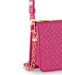 Donna Louis Vuitton Portafogli Con Catenella E Tracolla | Pochette Lexington Rosa