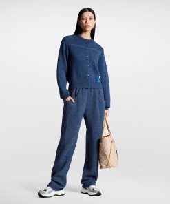 Donna Louis Vuitton Maglieria | Cardigan In Maglia Effetto Denim