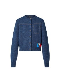 Donna Louis Vuitton Maglieria | Cardigan In Maglia Effetto Denim