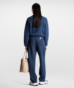 Donna Louis Vuitton Maglieria | Cardigan In Maglia Effetto Denim