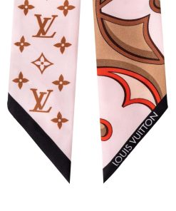 Donna Louis Vuitton Foulard In Seta E Bandeaux | Bandeau Lv Duality Beige