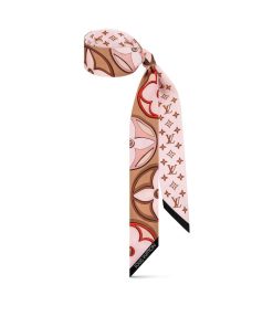 Donna Louis Vuitton Foulard In Seta E Bandeaux | Bandeau Lv Duality Beige