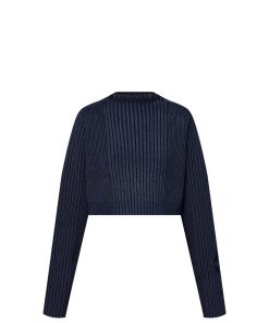 Donna Louis Vuitton Maglieria | Pullover Corto In Maglia A Costine