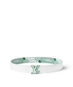 Uomo Louis Vuitton Cinture | Cintura Lv Imprint 40 Mm Reversibile Bianco