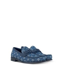 Uomo Louis Vuitton Mocassini | Mocassino Major Blu