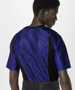 Uomo Louis Vuitton T-Shirt E Polo | T-Shirt Tecnica Da Neve Con Firma Vuitton All-Over