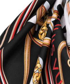 Donna Louis Vuitton Foulard In Seta E Bandeaux | Foulard Ultimate Monogram 90 Nero