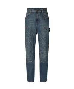 Uomo Louis Vuitton Pantaloni | Pantaloni Stile Workwear In Denim