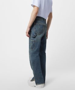 Uomo Louis Vuitton Pantaloni | Pantaloni Stile Workwear In Denim