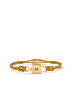 Donna Louis Vuitton Bracciali | Bracciale Lv Padlock Ocre