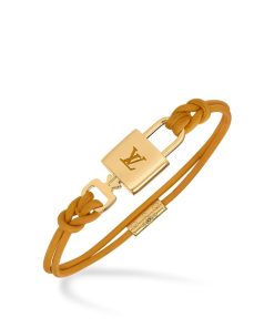 Donna Louis Vuitton Bracciali | Bracciale Lv Padlock Ocre