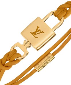 Donna Louis Vuitton Bracciali | Bracciale Lv Padlock Ocre