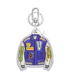 Uomo Louis Vuitton Portachiavi E Charms Per Borse | Charm Per Borse E Portachiavi Lv Varsity Jacket Illustre